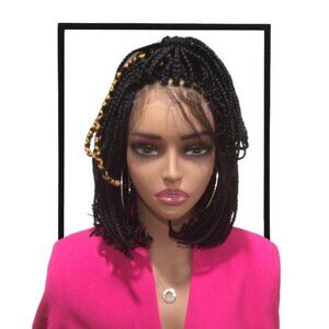 Box Braid 4X4 Closure Bob Wig